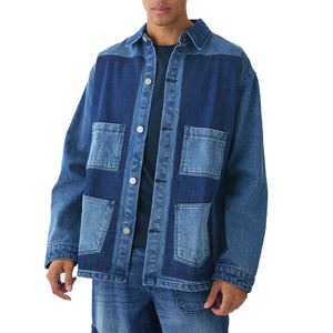 Ripped Denim Jacket Distressed Casual Fashion Streetwear Outerwear - Product Image 3