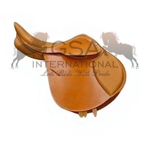 Silla de montar inglesa personalizada con materiales de cuero sintético o genuino y estructura de madera para equitación y entrenamiento. - Product Image 4