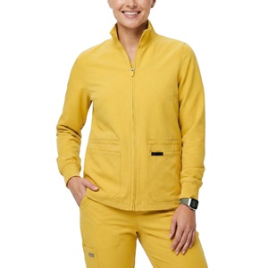 Diseño de Etiqueta con Logotipo Personalizado, Ropa de Trabajo para Hospital, Chaqueta Médica con Cierre Completo, Uniforme Sanitario, Precio al por Mayor, Chaquetas Médicas al por Mayor - Product Image 1