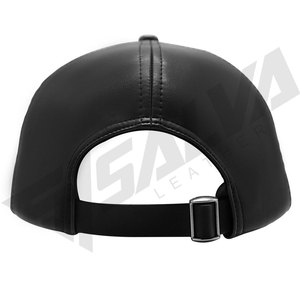 Casquettes unisexes vintage en cuir PU de haute qualité, imperméables, avec boucle de réglage métallique personnalisable, pour queue de cheval, sport et plein air - Product Image 5