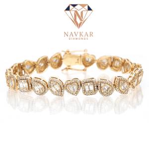 Bracelet tennis Moissanite diamanté haut de gamme en argent sterling 925, bijoux de luxe pour hommes et femmes, en promotion - Product Image 1
