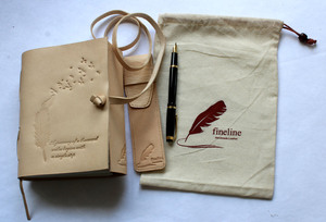 Agenda en cuir A5 personnalisé en gros avec couverture gaufrée, carnet de planification cousu pour étudiants, journal imprimé personnalisé - Product Image 5