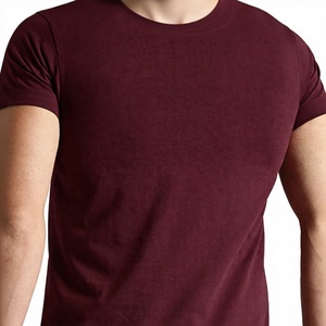 T-shirt en coton et polyester pour homme, 180 GSM, jersey, col rond, impression sérigraphique personnalisée, marque privée - Product Image 4