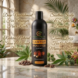 Premium Castor <b>Shampoo</b> for Hair Growth Strengthening and Daily Healthy Hair Care Support Naturally Castor <b>Shampoo</b> - Product Image 1