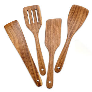 Ustensiles de cuisine en bois les plus vendus, accessoires de cuisine en bois naturel, ensemble d'ustensiles de cuisine antiadhésifs - Product Image 4