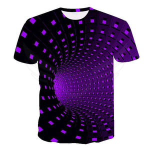 Camiseta Deportiva Sublimada para Hombre, de Poliéster Tejido, Cuello Redondo, Manga Corta, Estampada, Transpirable, de Secado Rápido y Antiarrugas - Product Image 4