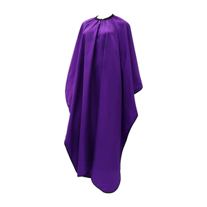 Capa Profesional de Peluquería Morada de Poliéster Antiadherente, Capa de Barbero con Cierre a Presión Ajustable, Reutilizable para Corte de Cabello en Salón - Product Image 4