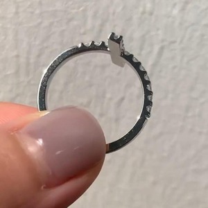Anillo de eternidad con cruz de diamantes reales de 14 quilates, cultivados en laboratorio, anillo religioso, anillo cristiano, regalo de Navidad, joyería fina para mujer. - Product Image 3