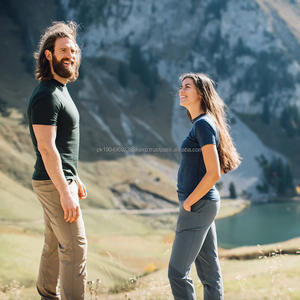 เสื้อยืดกีฬาขนแกะเมอริโนสำหรับผู้ชายเสื้อซับในขนแกะเมอริโน่น้ำหนักเบา - Product Image 3