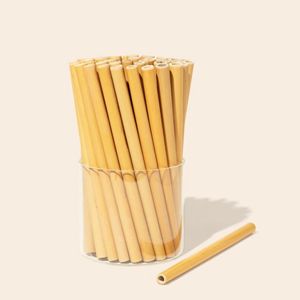 Reusable Biodegradable <b>Bamboo</b> <b>Straw</b> Eco-Friendly and Washable with Laser Engraved Logo Disposable <b>Straws</b> - Product Image 2