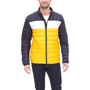 Men's Puffer <b>Jacket</b> Winter Warm Windproof Outdoor <b>Smart</b> Casual Stand Collar Color Block Puffer <b>Jacket</b> - Product Image 1
