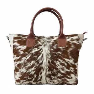 Bolso Tote de Cuero Genuino con Pelo de Vaca al por Mayor B2B, Bolso de Hombro de Cuero Auténtico, Bolso de Viaje Portátil Vintage - Product Image 2