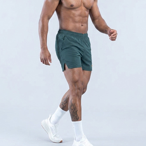 <b>Slate</b> Green Men's Training Shorts Quick Dry Gym Workout Shorts OEM Custom Logo Athletic Lightweight Shorts For Men's - Product Image 5