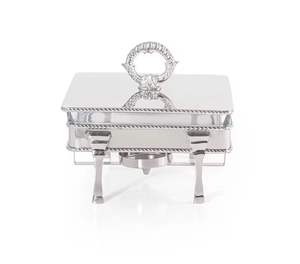 Recipiente Rectangular de Acero Inoxidable de Lujo para Calentar Comida tipo Buffet con Tapa, Bandeja para Servir en Hoteles y Eventos - Product Image 1