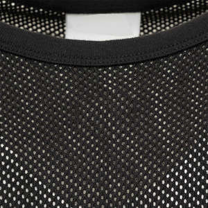 Camiseta de malla negra de la mejor calidad para hombre, manga corta, cuello redondo, deportiva, para gimnasio, entrenamiento, culturismo, ajustada al cuerpo. - Product Image 5