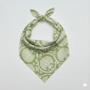 Foulard carré en coton motif floral héritage du Rajasthan pour femme, vente en gros, export - Product Image 6