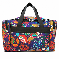 Sac de voyage sportif MEGA MAPLE Premium 1000D, motif floral coloré avec oiseaux, style hip-hop, fermeture éclair, grande capacité, toutes saisons