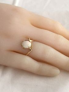 Natural Moonstone Gemstone <b>Ring</b> for Women Elegant Handmade <b>Sterling</b> <b>Silver</b> Gold Plated Vintage Bezel <b>Set</b> IGI Certified Crystal - Product Image 2