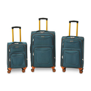 Polyester Luggage Set 3-Piece <b>with</b> 4 <b>Wheels</b> Soft Handle Zipper Closure Combination <b>Lock</b> Lightweight Modern Design Unisex - Product Image 2