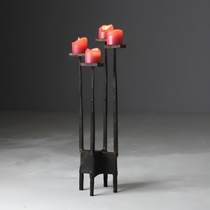 Candelabro de Hierro Forjado a Mano, Combo Vintage, Centro de Mesa Decorativo, Tamaño, Forma y Color Personalizables al Precio Más Bajo - Product Image 3