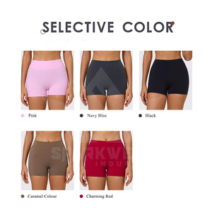 Shorts de Yoga para Mujer, Cintura Alta Elástica, Sin Costuras, Efecto Scrunch, Spandex/Nylon, Transpirables, para Gimnasio, Fitness, Ejercicio - Product Image 5