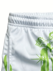 Shorts de course pour hommes avec passepoil contrastant, taille élastique et cordon de serrage – Légers, durables et élégants pour la gym et l'été - Product Image 3