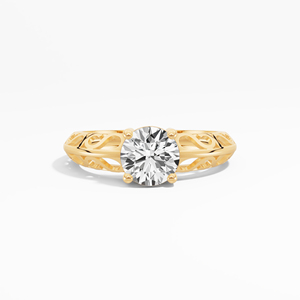 Anillo de compromiso solitario Moissanite 1,07 CTW corte redondo en plata de ley 925 diseño premium para suministro a granel - Product Image 6