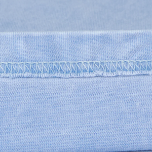 Camiseta Extra Grande Azul Claro para Hombre, Manga Corta, Cuello Redondo, Informal, con Logotipo Estampado, Tejido de Punto, 100% Algodón - Product Image 3
