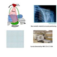 Marqueur radiopécan pour imagerie cutanée, grille médicale jetable pour IRM, grille de biopsie pour CT avec fenêtre ouverte
