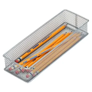 Passoire et égouttoir en maille métallique pliable avec poignée en acier inoxydable pour bureau, cuisine et usage domestique - Product Image 1