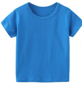 T-shirt d'été pour enfants, col rond, tricoté, manches courtes, 100% coton, anti-rétrécissement, anti-boulochage, décontracté, nouvelle mode tendance - Product Image 4