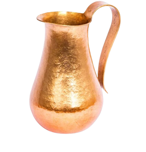 <b>Copper</b> Polished Water Pitcher for Home Tabletop Bar & Wine Most Selling Hammered Design Water Pitcher With <b>Handle</b> - Product Image 5