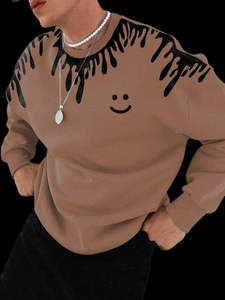 Sweat-shirt confortable pour homme, tissu doux, col rond, pull décontracté d'hiver - Product Image 5