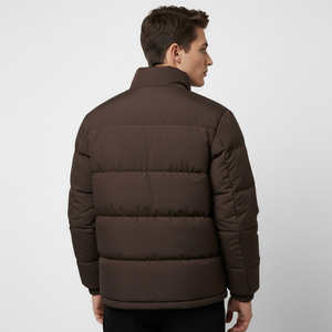 Custom Logo Men Puffer <b>Jacket</b> Winter Hooded Bubble <b>Jacket</b> Warm Quilted <b>Jacket</b> OEM Streetwear Manufacturer - Product Image 3