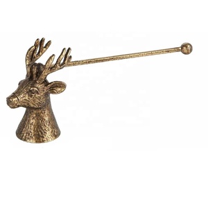 Extincteur de bougie de Noël en laiton fait main en forme de lapin, avec long manche, accessoire pour mèche, vente chaude - Product Image 6