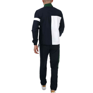 <b>Men's</b> Color Blocking Tracksuit Full Sleeve <b>Half</b>-<b>Zip</b> Sporty Style Breathable Polyester Autumn Wear With Side Pockets - Product Image 2