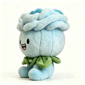 Peluche de rosa azul claro personalizable, peluche de rosa Kawaii, peluche de flor adorable, peluche de personaje de rosa azul - Product Image 3