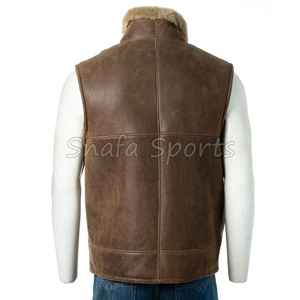 เสื้อกั๊กหนังสำหรับนักขี่จักรยานสำหรับผู้ชายเสื้อกั๊กหนังสำหรับผู้ชายแบบสั่งทำไซส์ - Product Image 4