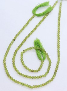 Peridoto Verde Natural, Gema Redonda Facetada, Piedra Suelta para Fabricación de Joyas, Pulseras y Collares, Venta al Por Mayor - Product Image 2