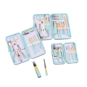 Ensemble de coupe-ongles en acier inoxydable, Kit de manucure et pédicure, outils de toilettage avec étui de voyage, ensemble de toilettage pour adultes, 10, 12 ou 18 pièces - Product Image 6