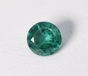 Esmeraldas de Zambia auténticas, sueltas, facetadas, de laboratorio, redondas, de 3 mm, 4 mm, 5 mm, 6 mm, 7 mm, 8 mm, de color verde intenso. - Product Image 2