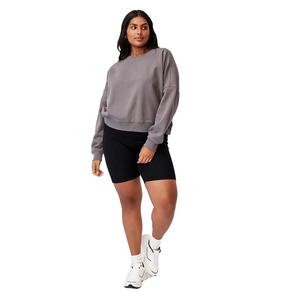 Streetwear personnalisé couleur bloc sweat femmes pull haute qualité polaire coton pull col rond Streetwear sweat à capuche décontracté - Product Image 5