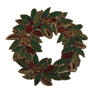 แผ่นรองแก้วลูกปัดกลมขนาด15นิ้วสำหรับใช้ในบ้านและร้านอาหารดีไซน์ล่าสุด - Product Image 1