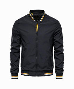 2026 Solid Color <b>Bomber</b> <b>Jacket</b> Men Casual Slim Fit Baseball Men <b>Jackets</b> New Autumn Fashion High Quality <b>Jackets</b> for Men OEM - Product Image 3