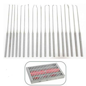 ชุดเครื่องมือผ่าตัดประสาทแบบใช้มือ Rhoton Micro Dissector 20 ชิ้น ทำจากสแตนเลส ได้รับการรับรองมาตรฐาน CE จาก Volgo Care Intl. - Product Image 5