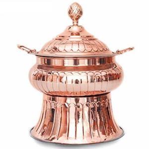 Pure <b>Copper</b> Hot Set Bowl With <b>Handle</b> And Lids Polish Finished For Home Metal Serving Hot Set Bowl For <b>Kitchen</b> Use Kitchenware - Product Image 2