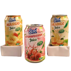 Jugo de Frutas Tropicales Suri, Lata de 330 ml, Bebida Natural de Frutas, 70% de Pureza, 100 Brix, Origen Vietnam (ELLY-WA +84 82 95 26 179) - Product Image 1