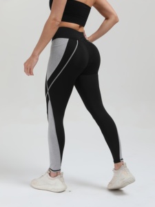 High Quality Solid Mid Waist <b>Yoga</b> <b>Leggings</b> for Women Quick Dry Breathable 100% Cotton Full Length Seamless Pants - Product Image 3