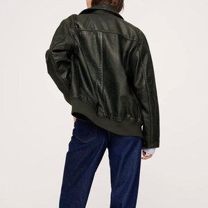Hot Sale Cropped Motorbike Women's Leather Jacket in High Quality Genuine Sheep Leather Cropped Jacket for Women - Product Image 2