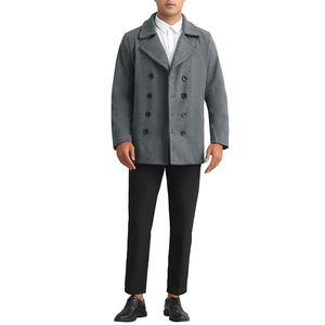 OEM ODM High Quality Latest Design Autumn/Winter Fashion Wear Custom Color Canvas Leather V-neck Breathable Trench Coat - Product Image 2